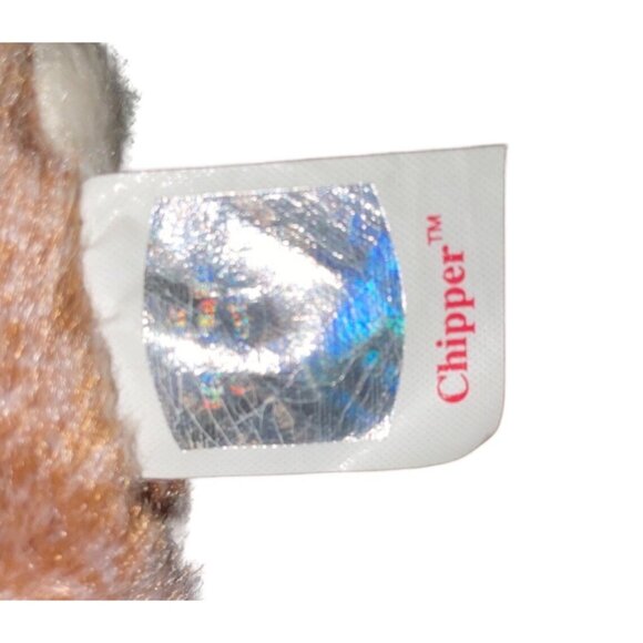 Ty Beanie Baby Chipper Squirrel Plush Toy 1999 Retired Brown With Black Stripe - Picture 6 of 7